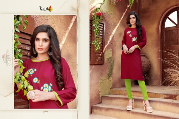 Kajri Florence 2 Heavy Work Rayon Designer Kurtis Collection